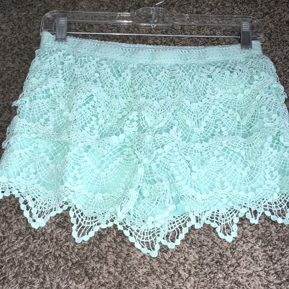 Kids laced shorts (few stains) size Medium